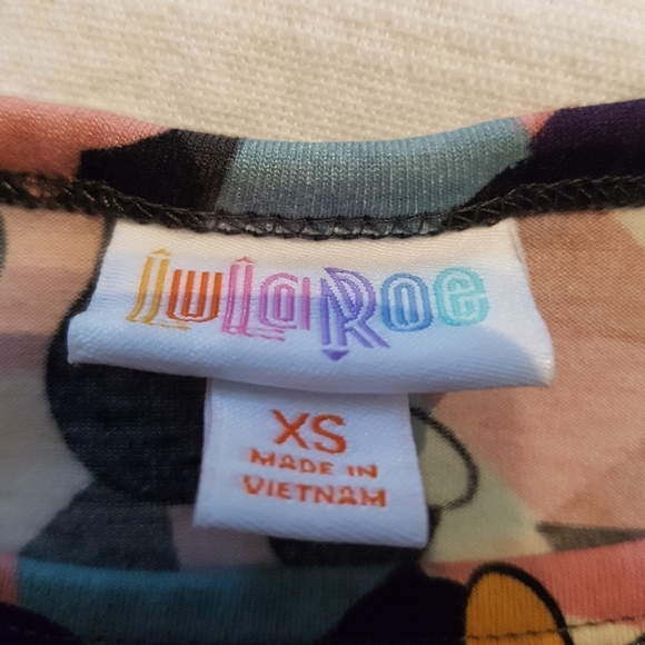 LulaRoe women's size XS Minnie Mouse  multi colored dress - Picture 4 of 4